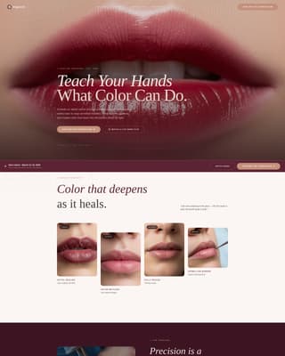 Pigment - Luxurious Lipblush Landing Page Template