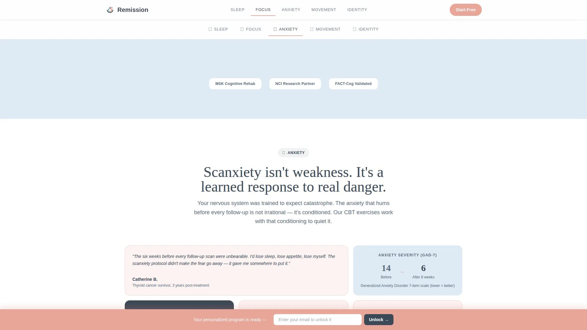 Cancer Recovery Care Reviews Website Template