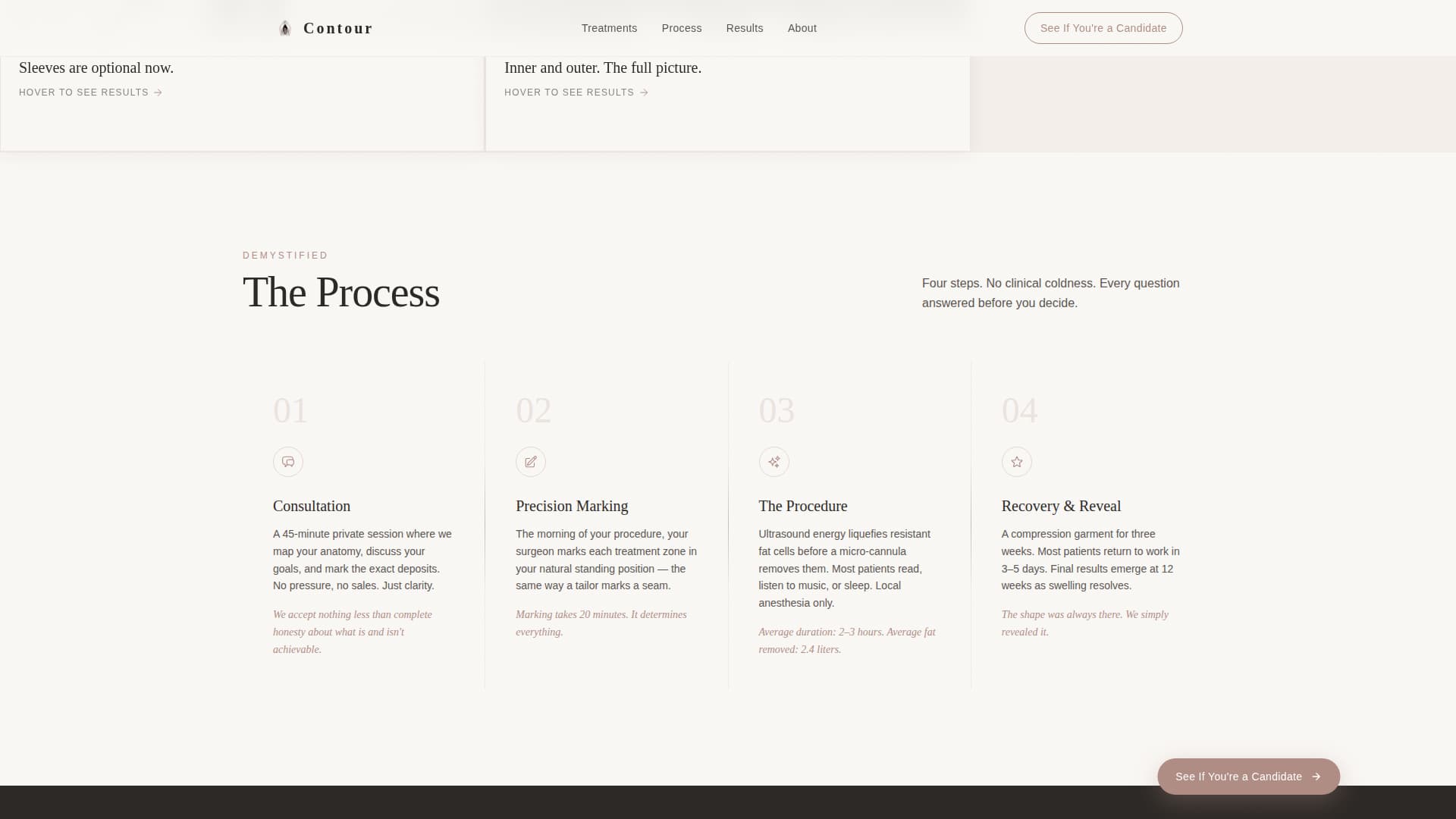 Contour - Precision Liposuction Landing Page Template