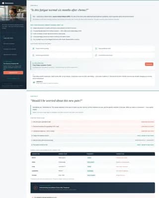 Cancer Recovery Care Specialist Booking Website Template