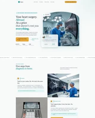 Medical Tourism & Concierge Reviews Website Template