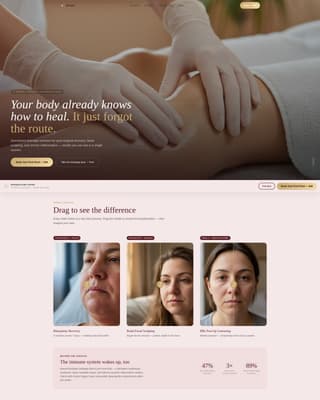 Drain - Transformative Lymphaticdrainage Landing Page Template