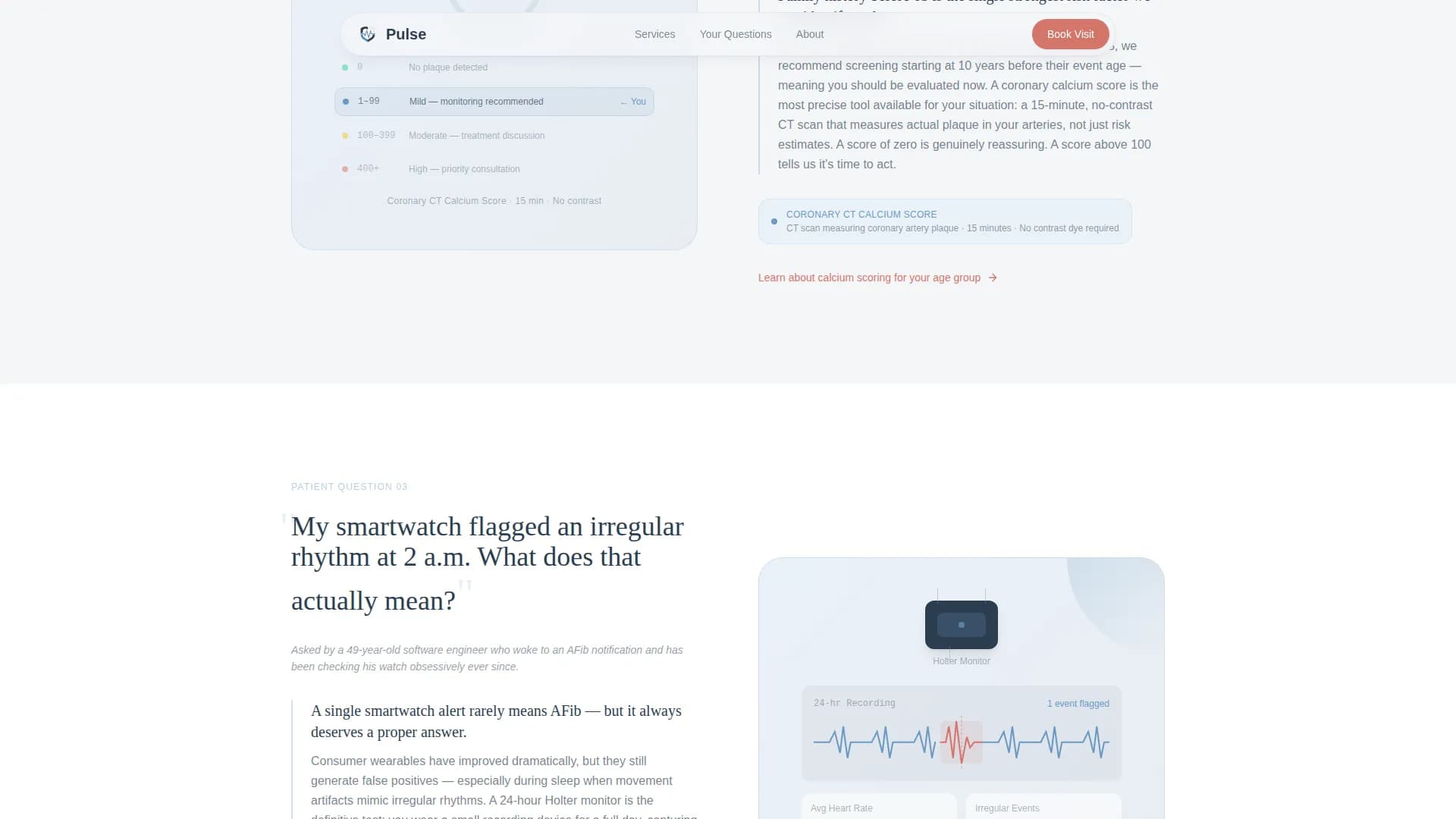 Cardiologist Specialist Booking Website Template