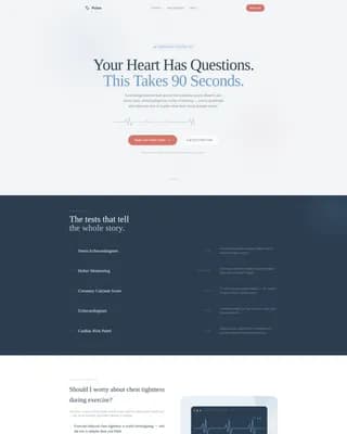 Cardiologist Specialist Booking Website Template