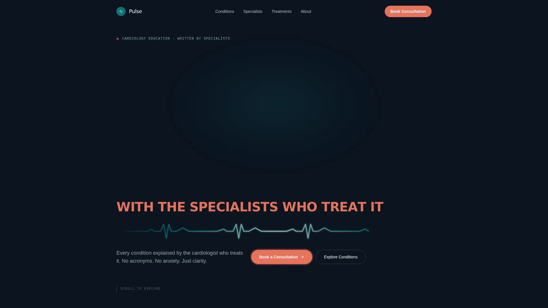 Cardiologist Advanced Booking Website Template