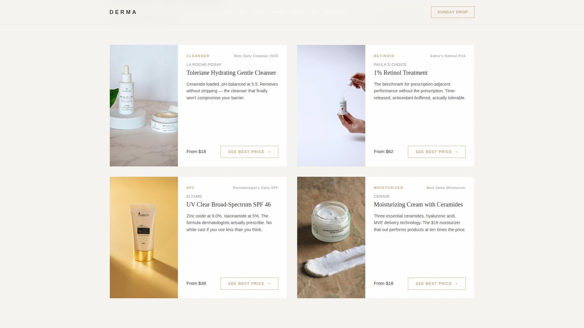 Derma - Luxe Grooming Landing Page Template