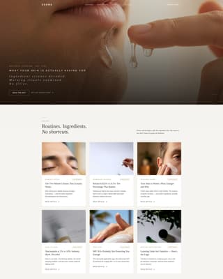 Derma - Luxe Grooming Landing Page Template