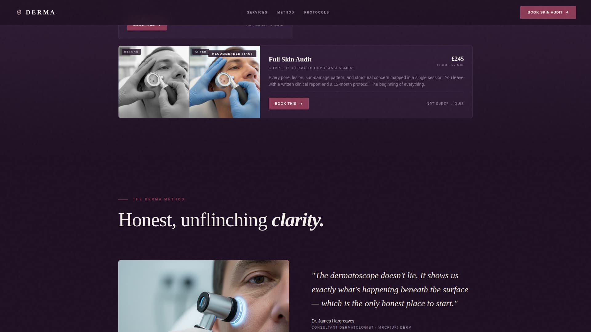 Derma - Precise Dermatologist Landing Page Template