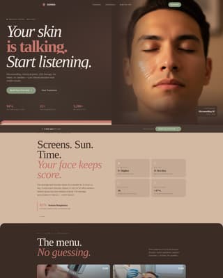 Mens - Premium Skin Landing Page Template