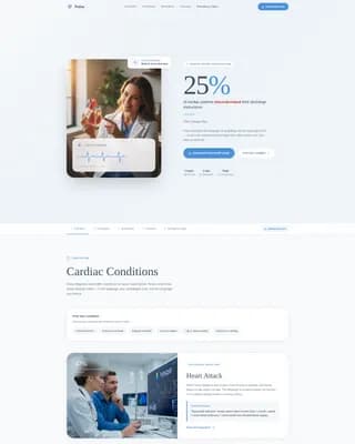 Cardiologist Education Website Template