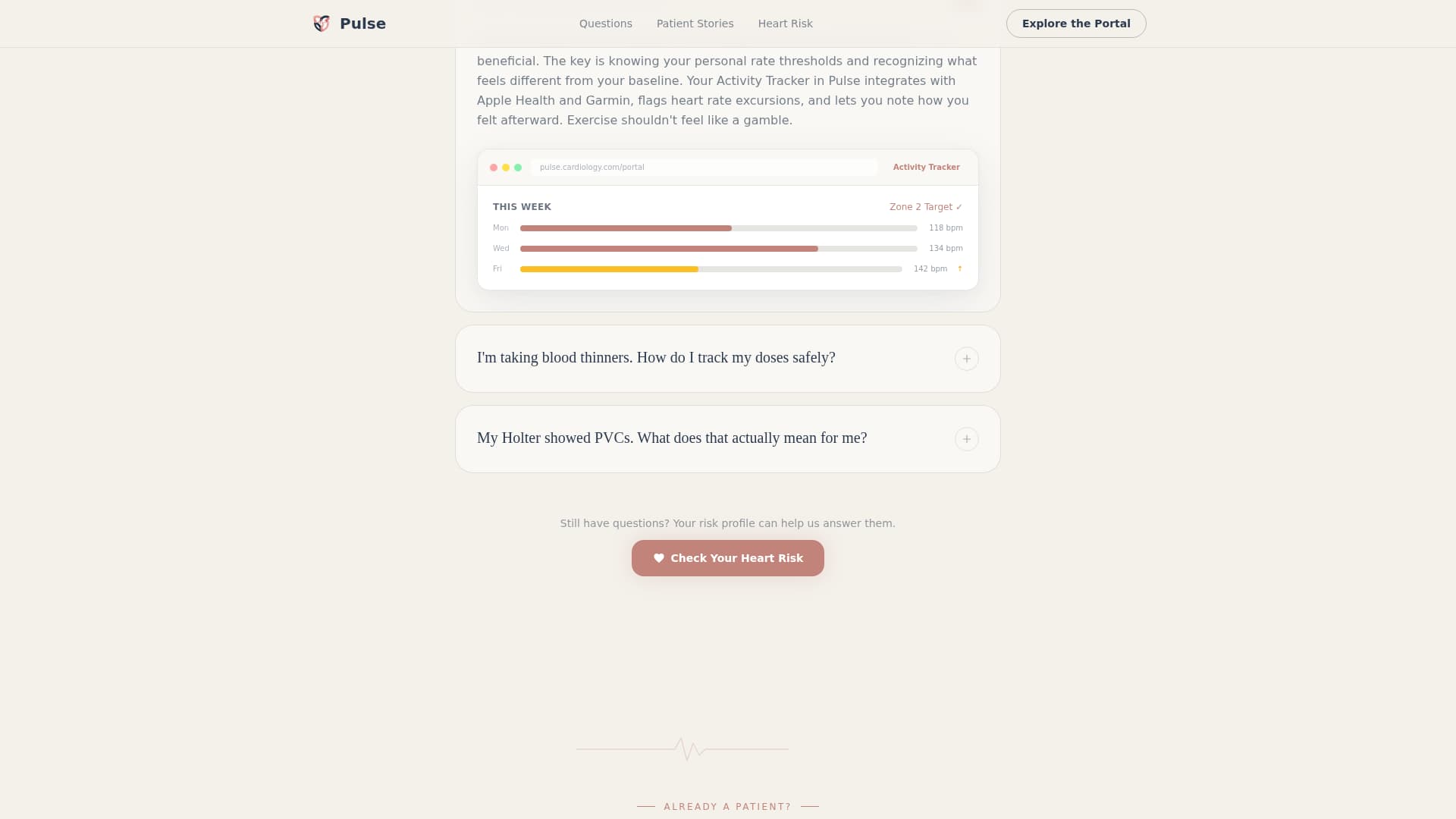 Cardiologist FAQ Website Template