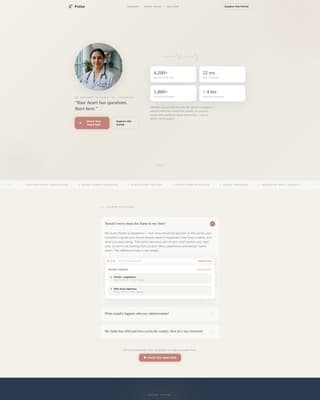 Cardiologist FAQ Website Template