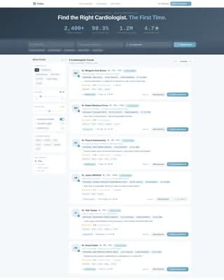 Cardiologist Booking Website Template