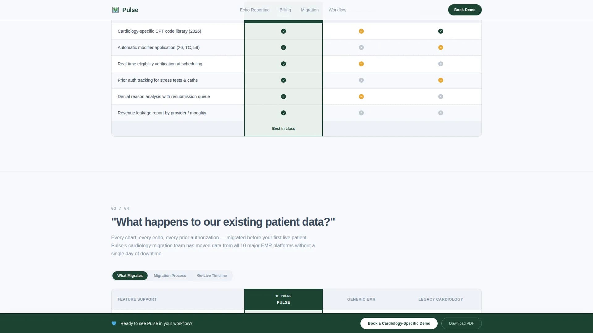 Pulse - EMR Platform Landing Page Template