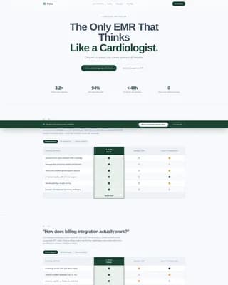 Pulse - EMR Platform Landing Page Template