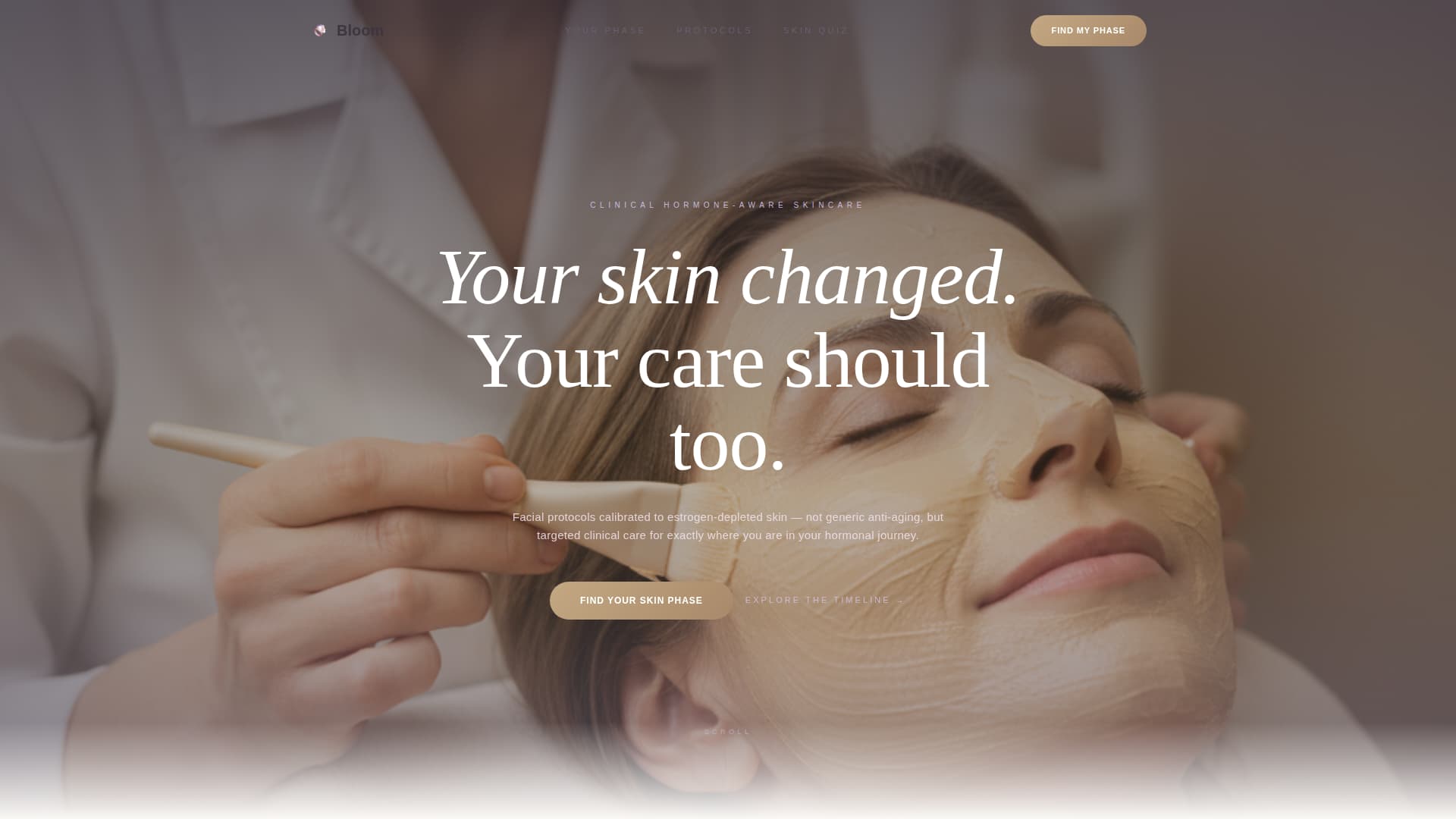 Bloom - Restorative Menopausalskin Landing Page Template