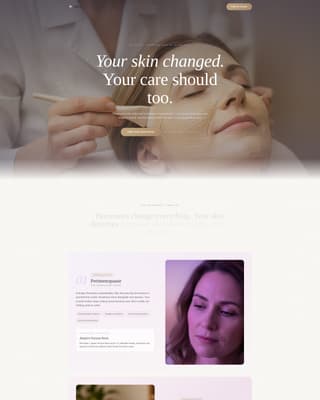 Bloom - Restorative Menopausalskin Landing Page Template
