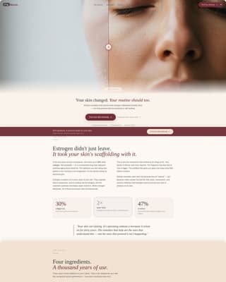 Bloom - Intimate Menopausal Landing Page Template