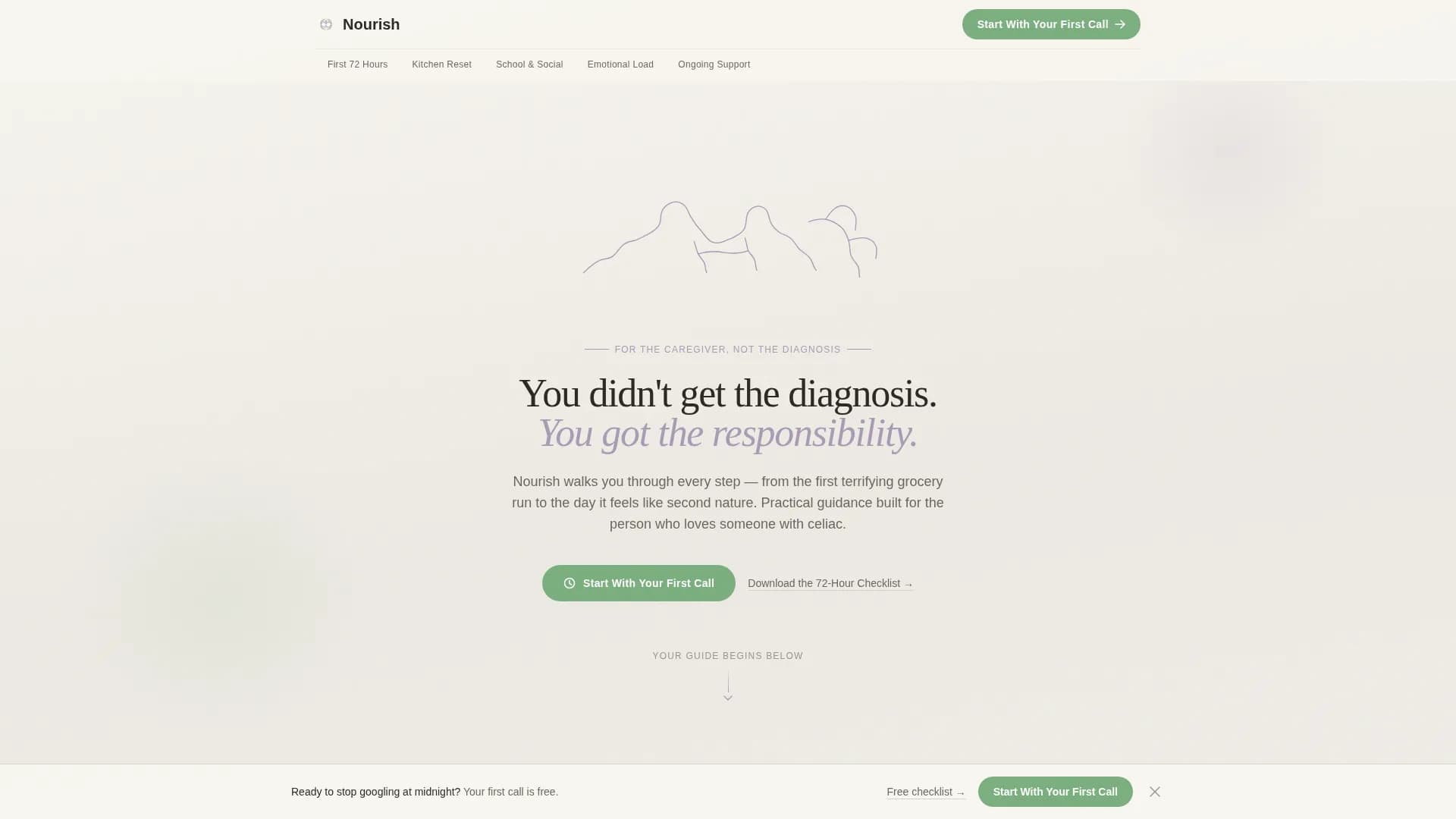 Celiac Disease Care Booking Website Template