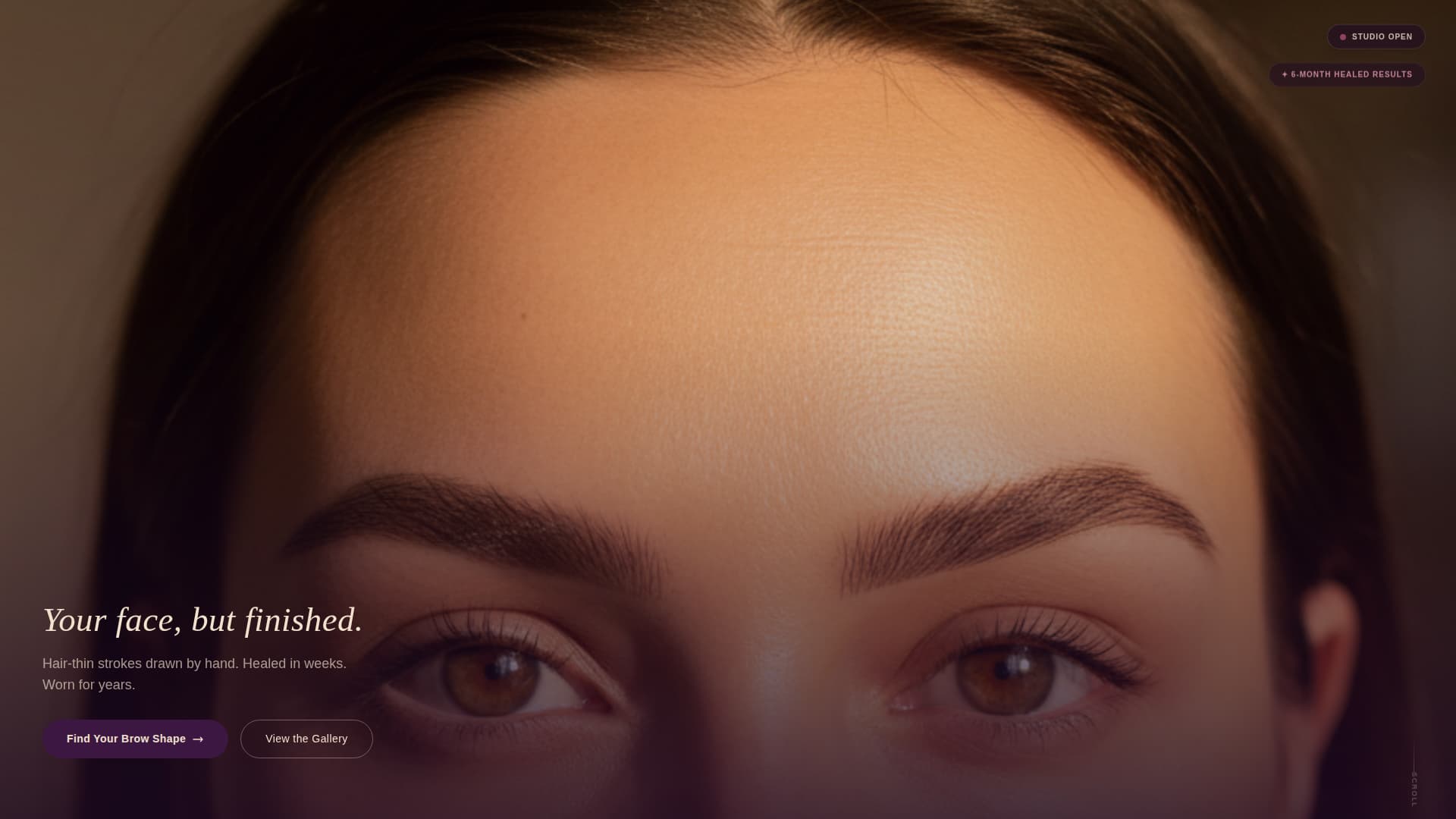 Arch - Transformative Microblading Landing Page Template
