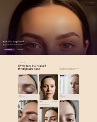 Arch - Transformative Microblading Landing Page Template