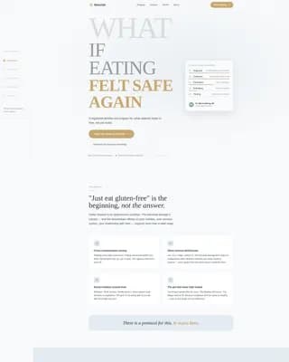 Celiac Disease Care Professional Website Template