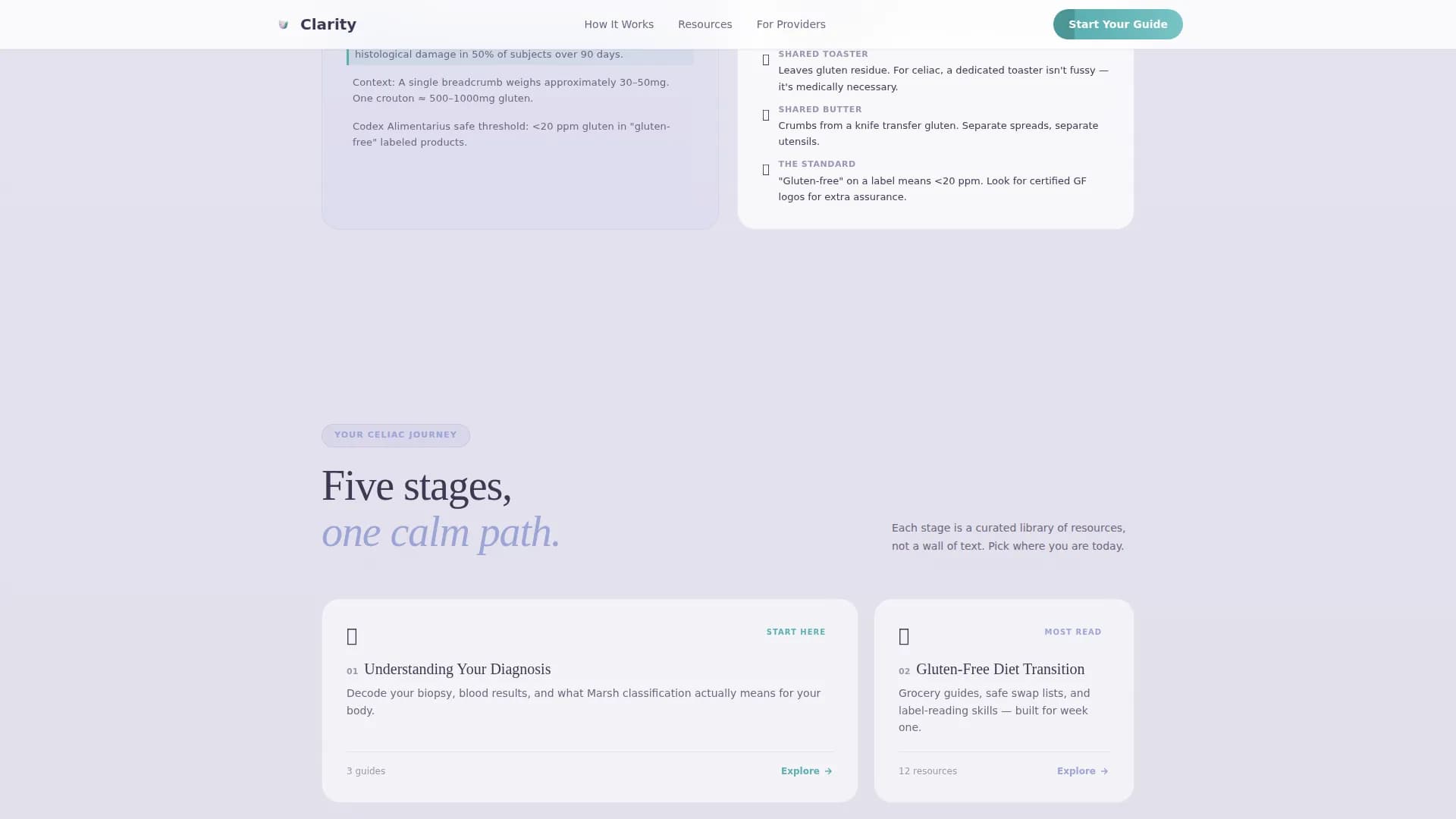 Celiac Disease Care Education Website Template
