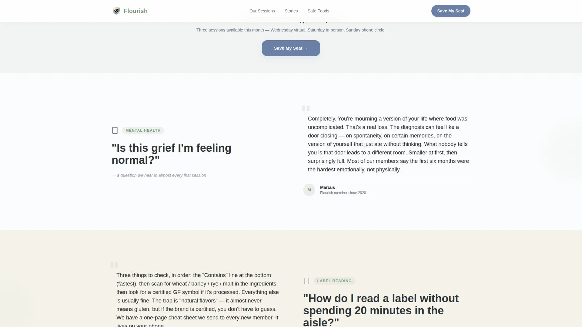 Celiac Disease Care Advanced Booking Website Template