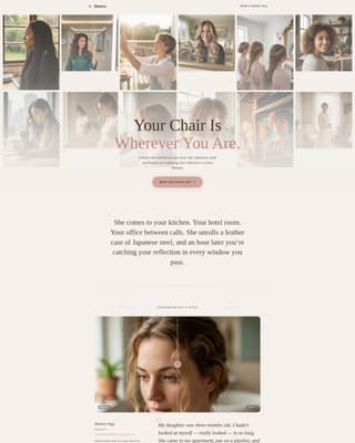 Shears - Effortless Stylist Landing Page Template