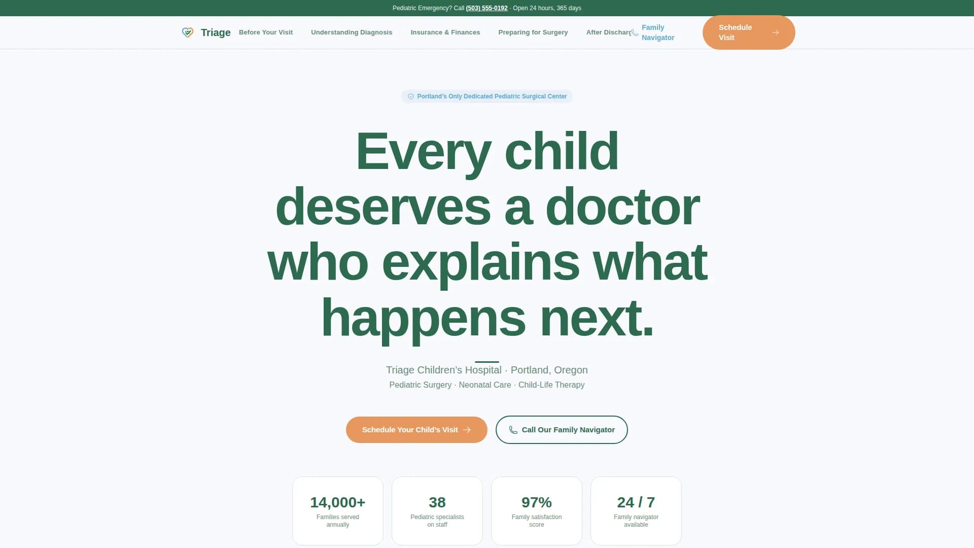 Hospital & Health System Booking Website Template