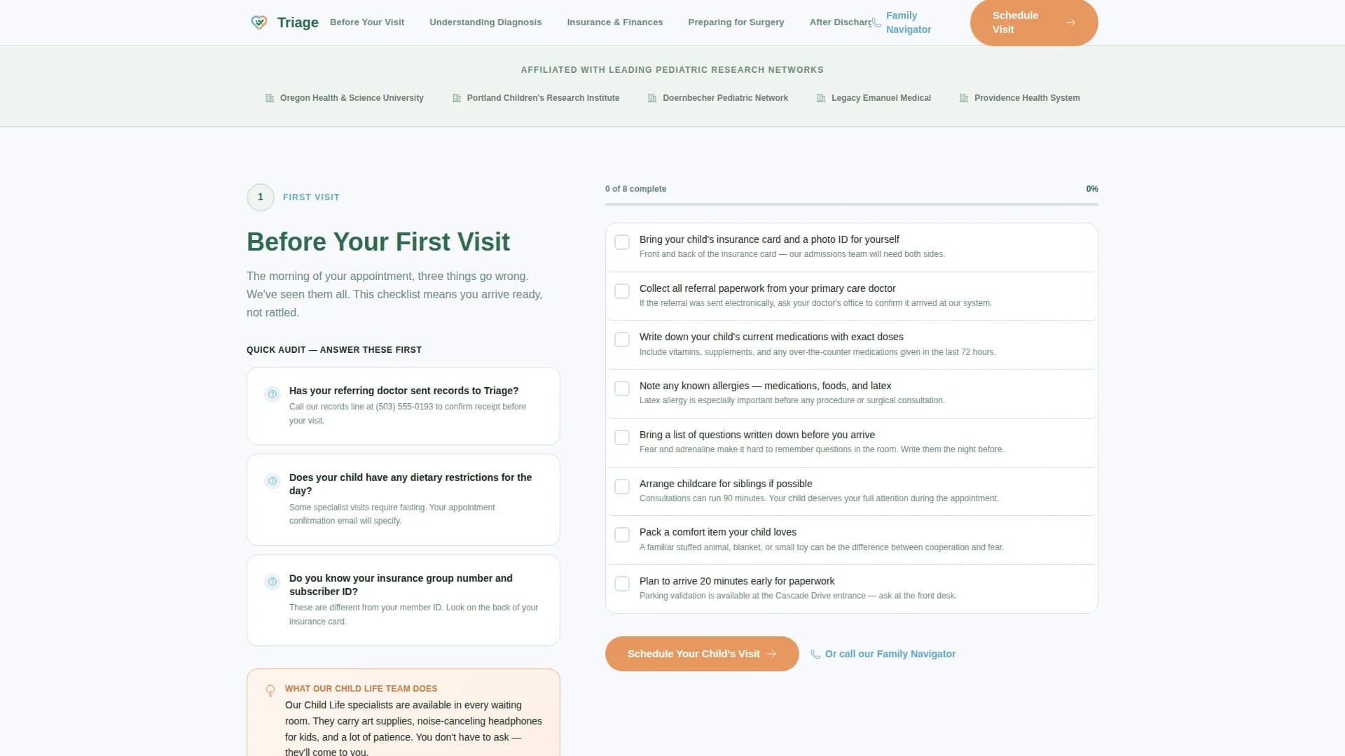 Hospital & Health System Booking Website Template