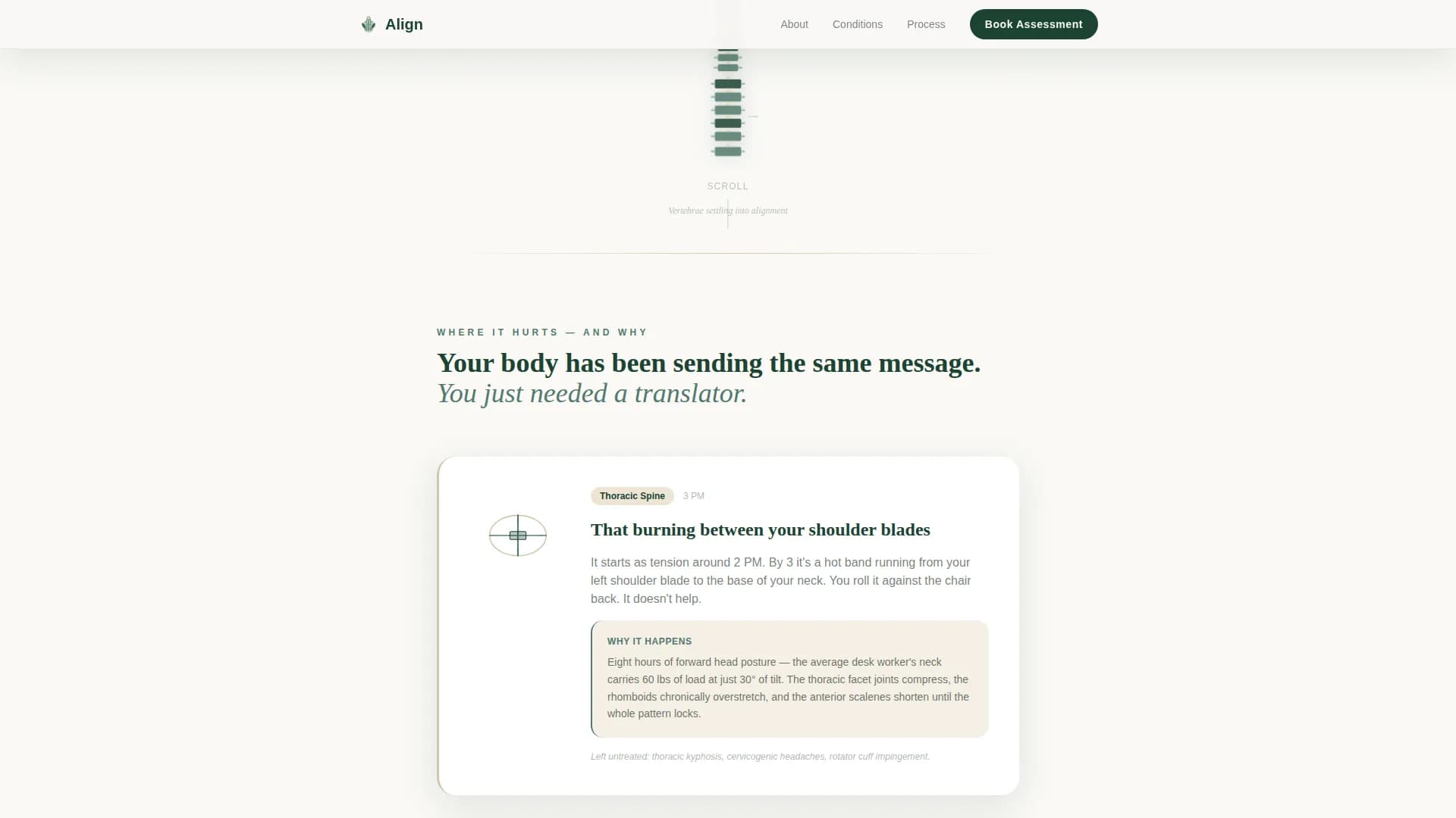 Align - Appointment Booking Landing page Template