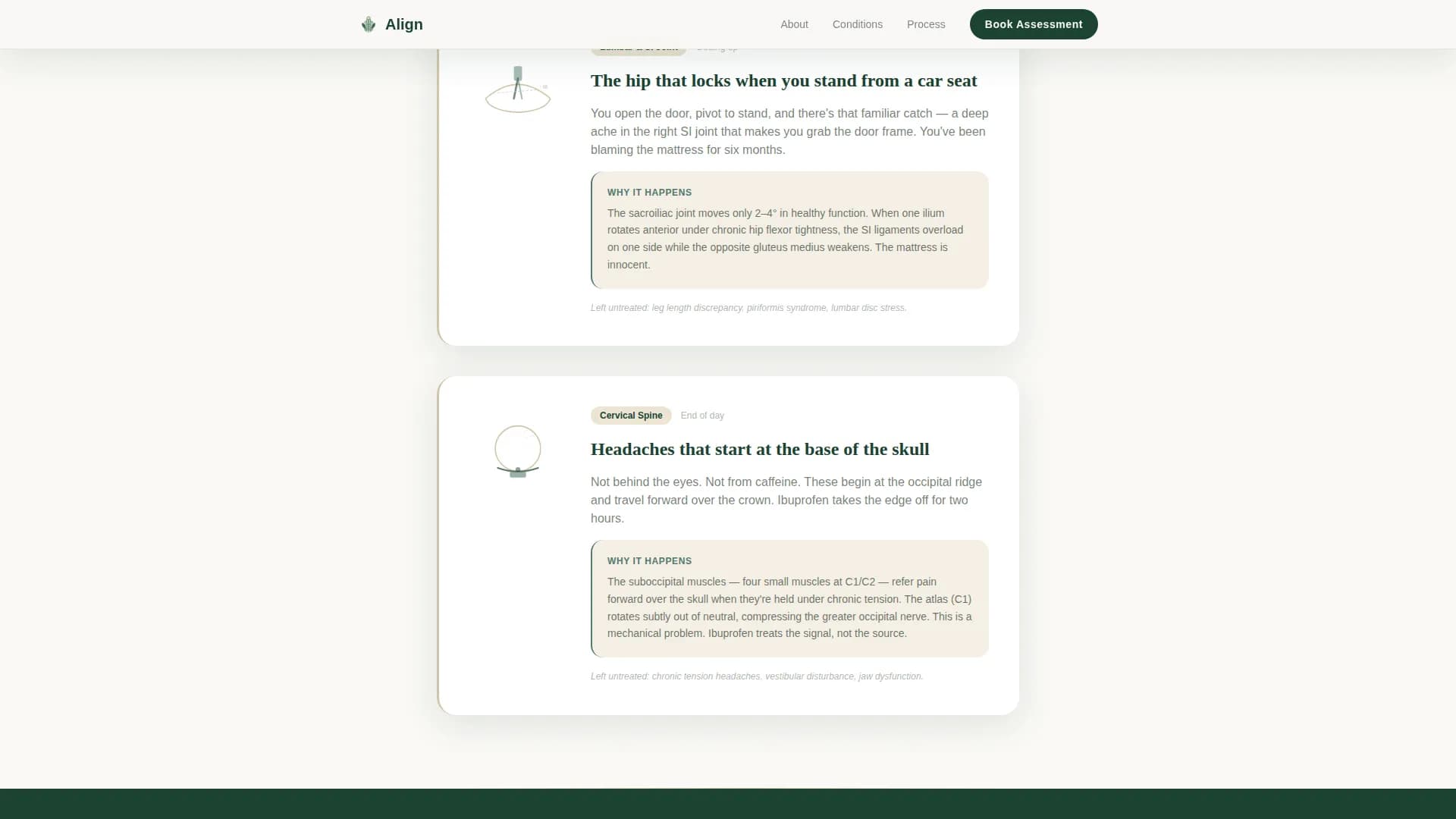 Align - Appointment Booking Landing page Template