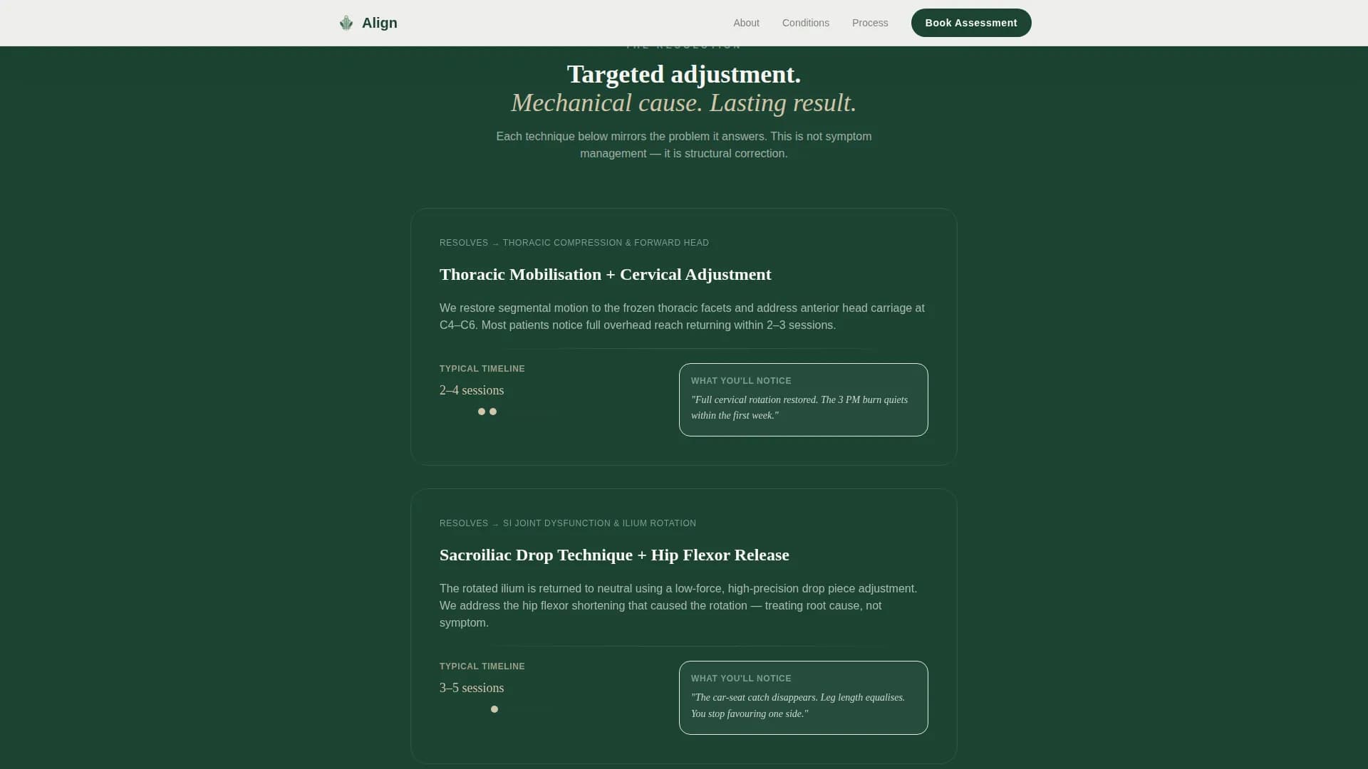 Align - Appointment Booking Landing page Template