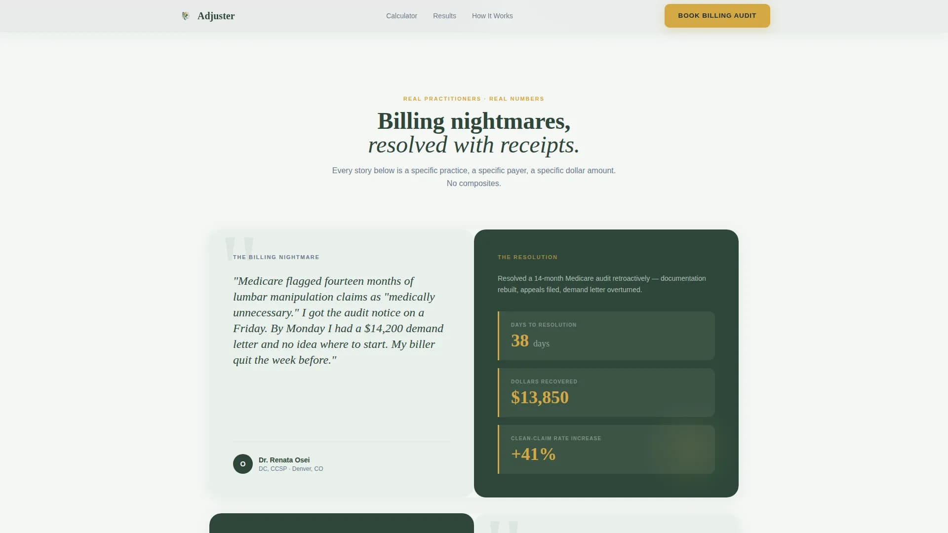 Adjuster - Revenue Insurance Landing page Template