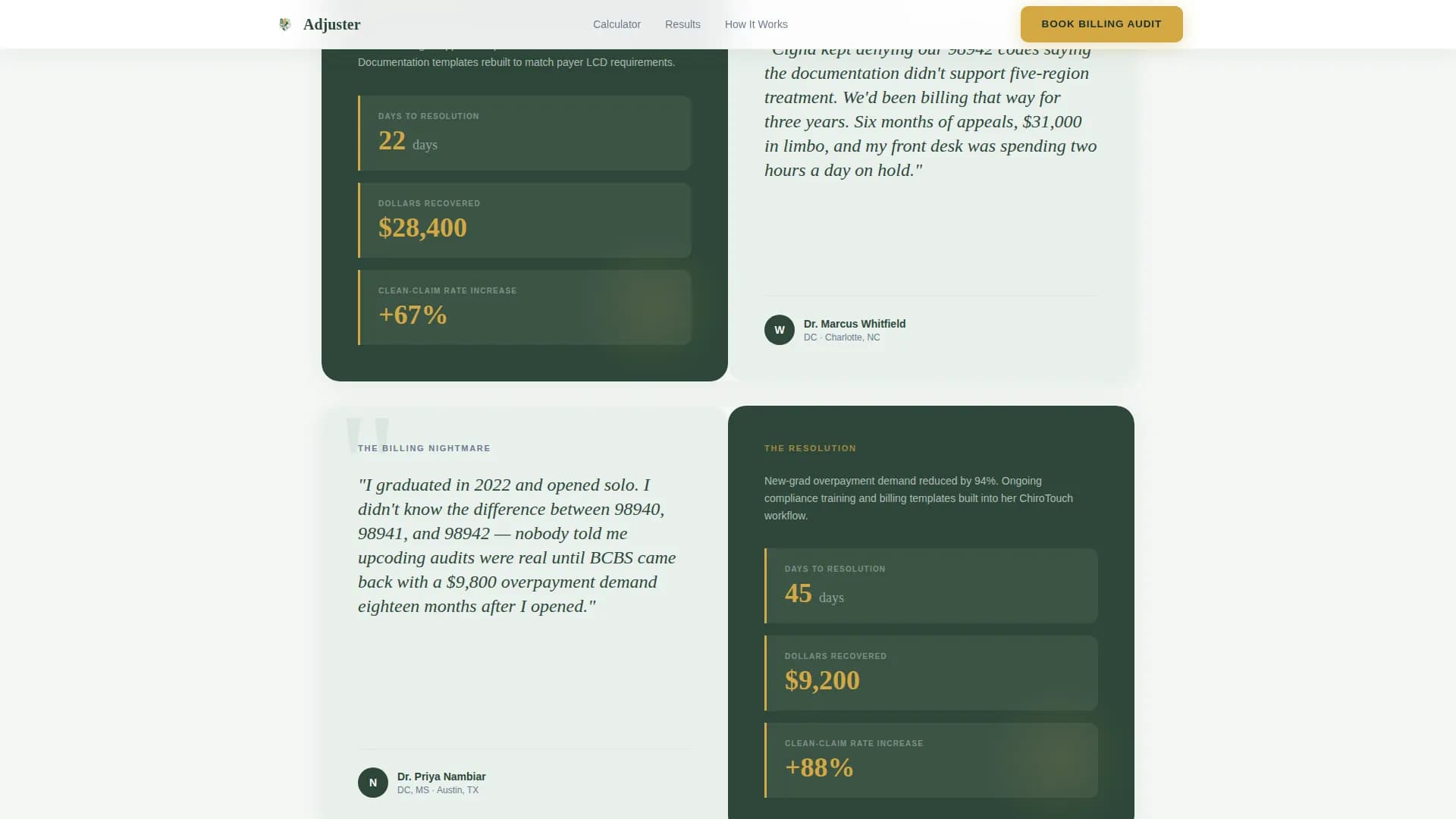 Adjuster - Revenue Insurance Landing page Template