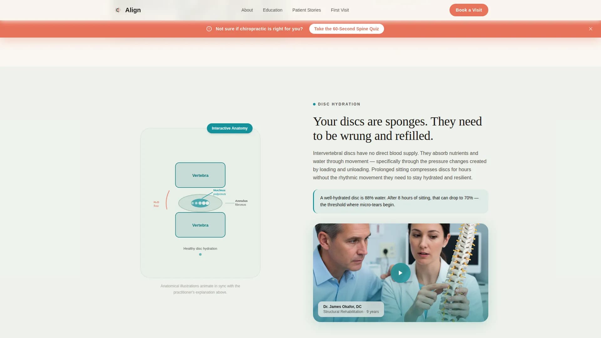 Align - Patient Education Landing page Template