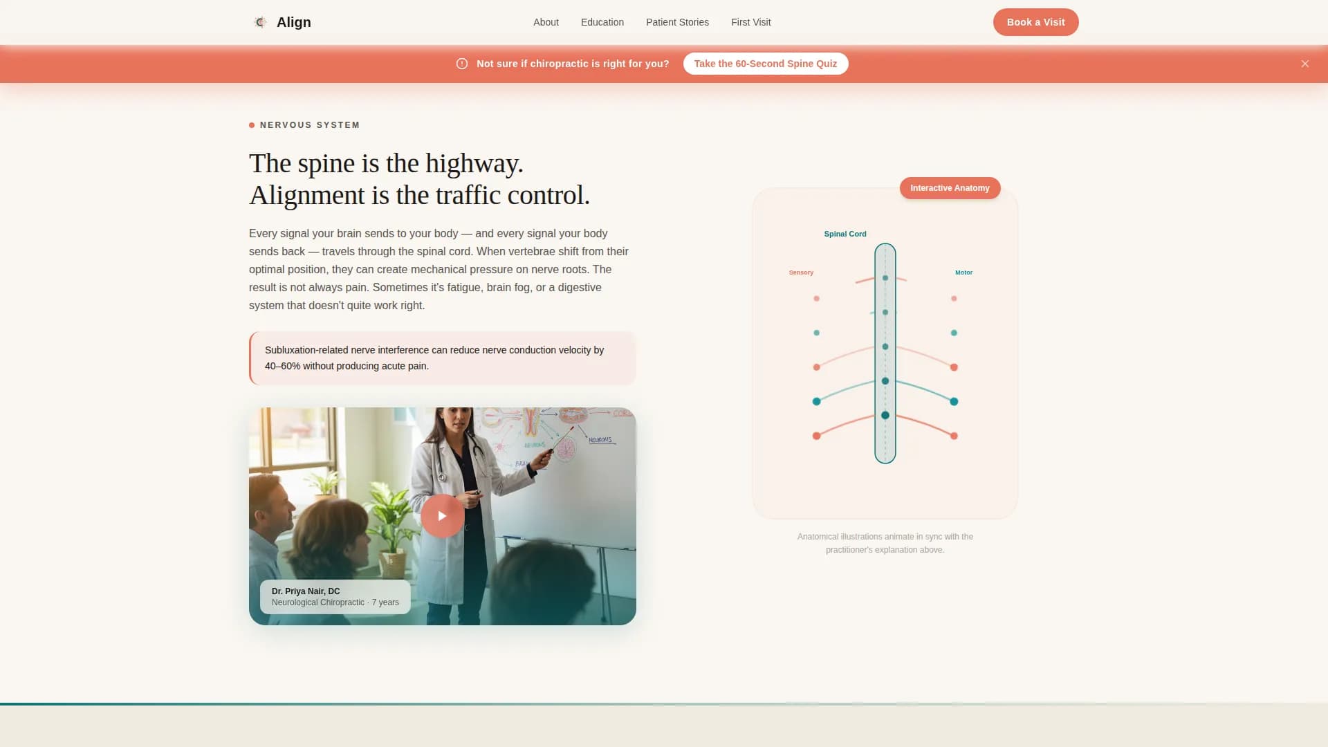 Align - Patient Education Landing page Template