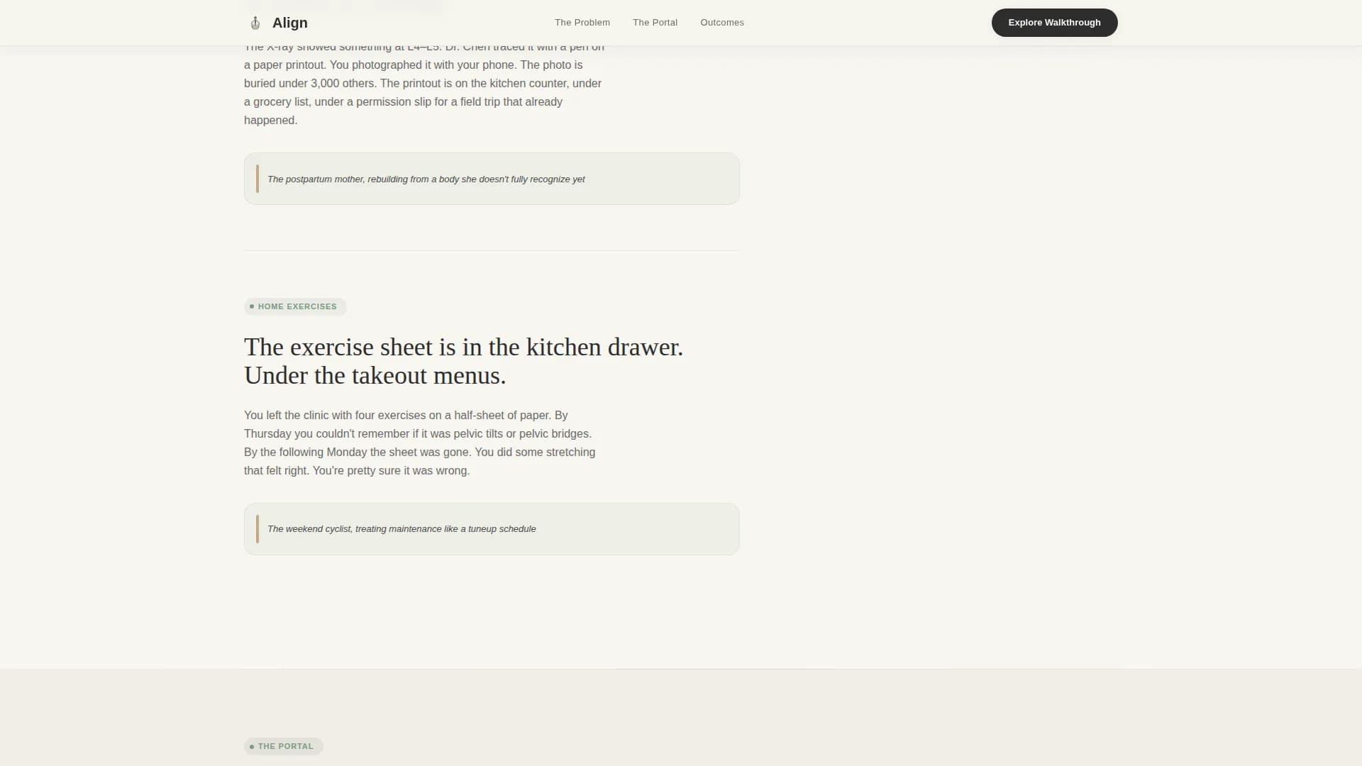 Align - Patient Portal Landing page Template
