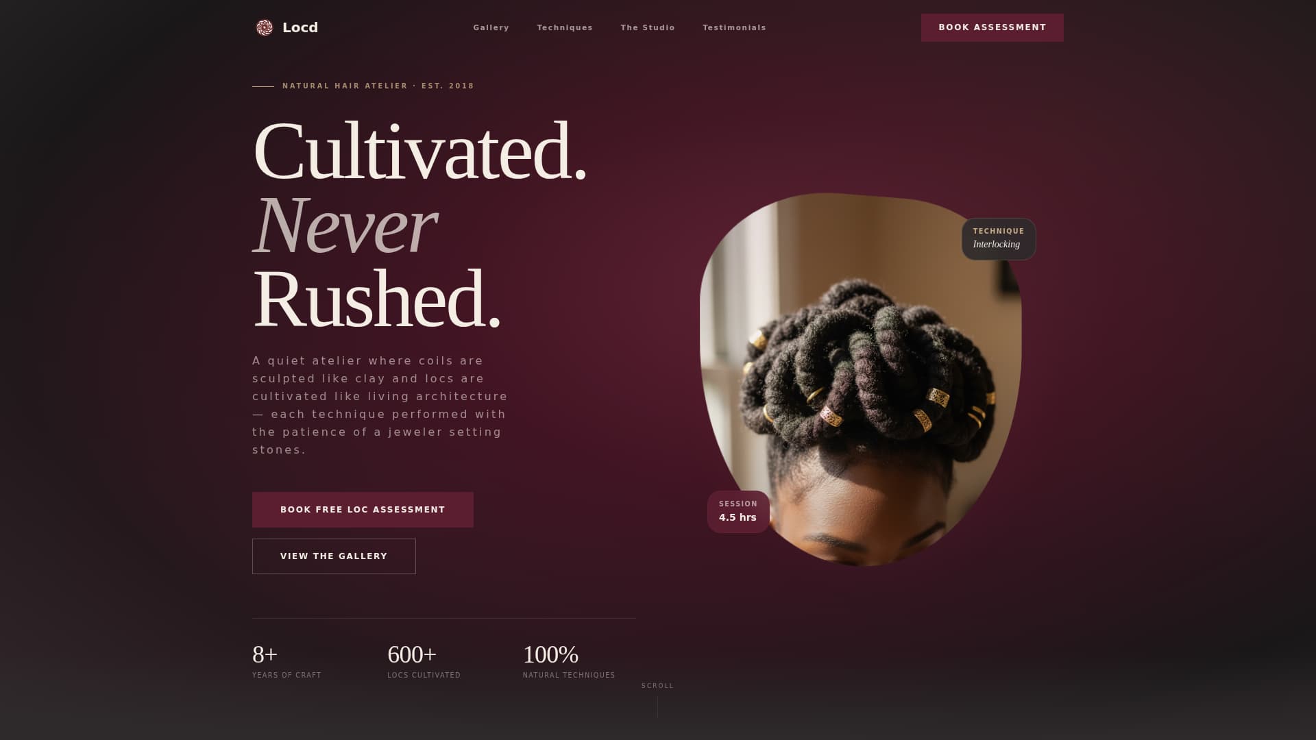 Locd - Cultivated Specialist Landing Page Template