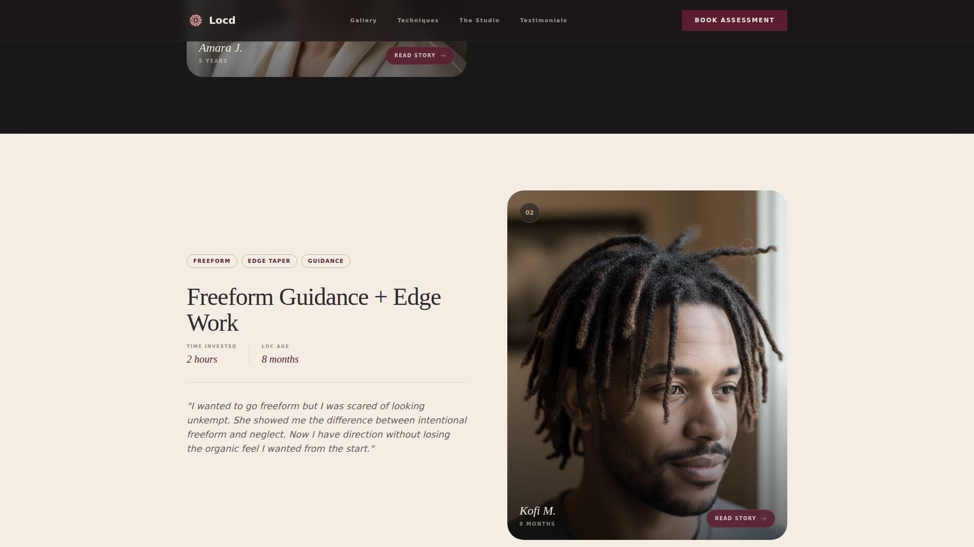 Locd - Cultivated Specialist Landing Page Template