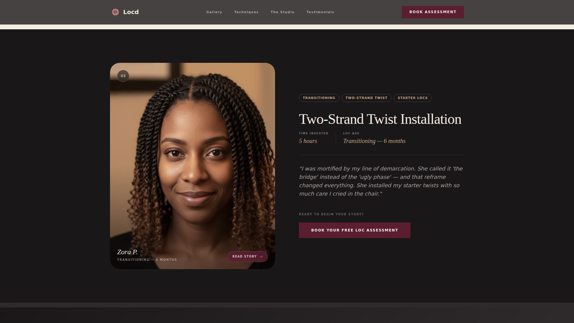 Locd - Cultivated Specialist Landing Page Template