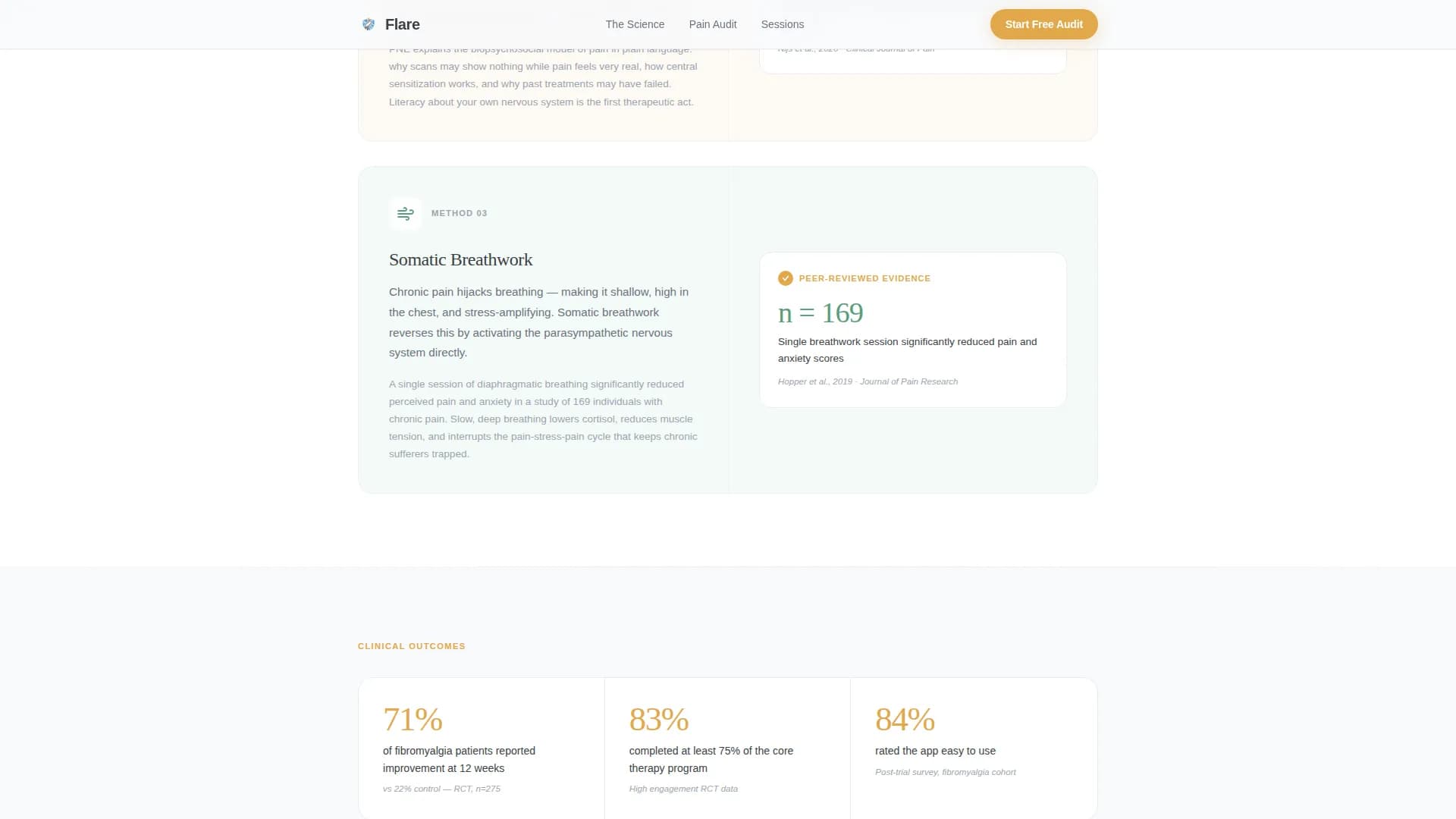 Chronic Pain Care Education Website Template