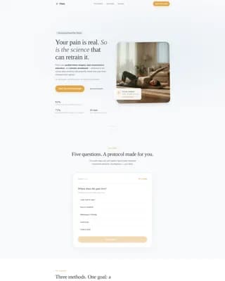 Chronic Pain Care Education Website Template