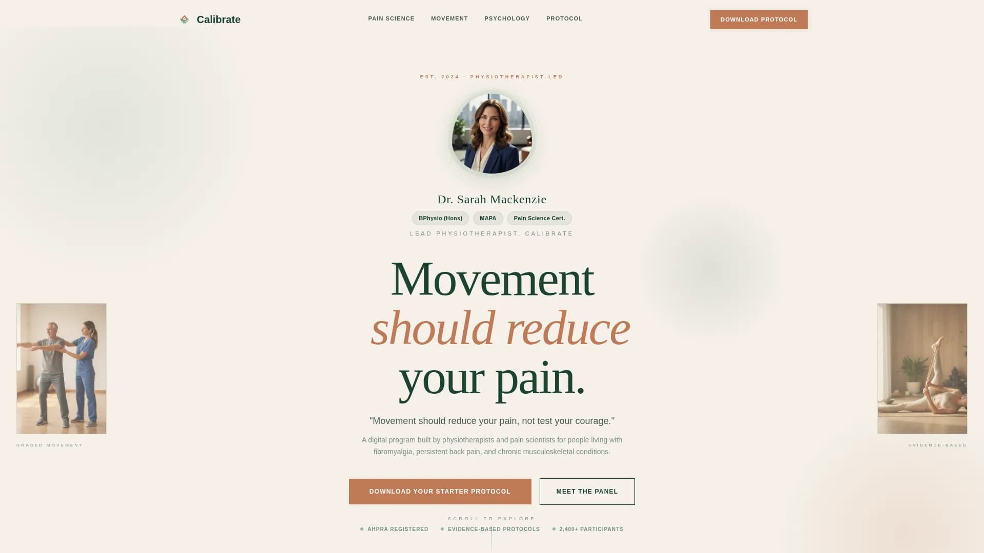 Chronic Pain Care Professional Website Template