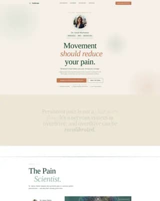 Chronic Pain Care Professional Website Template