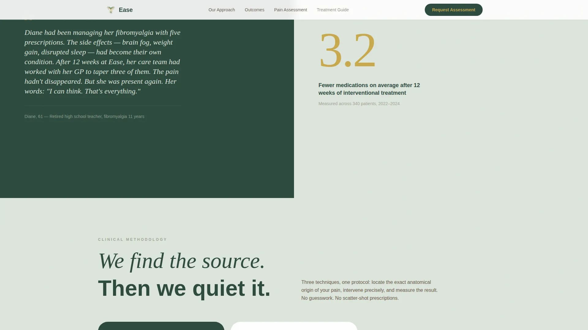 Chronic Pain Care Specialist Booking Website Template