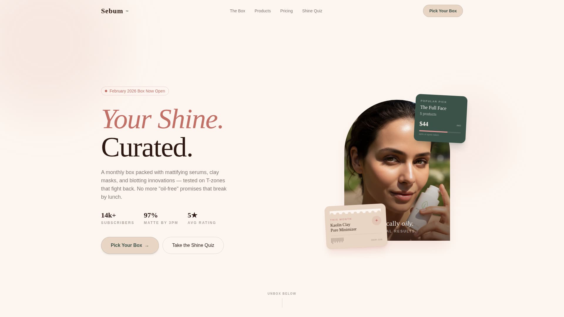 Oily - Highconverting Skin Landing Page Template