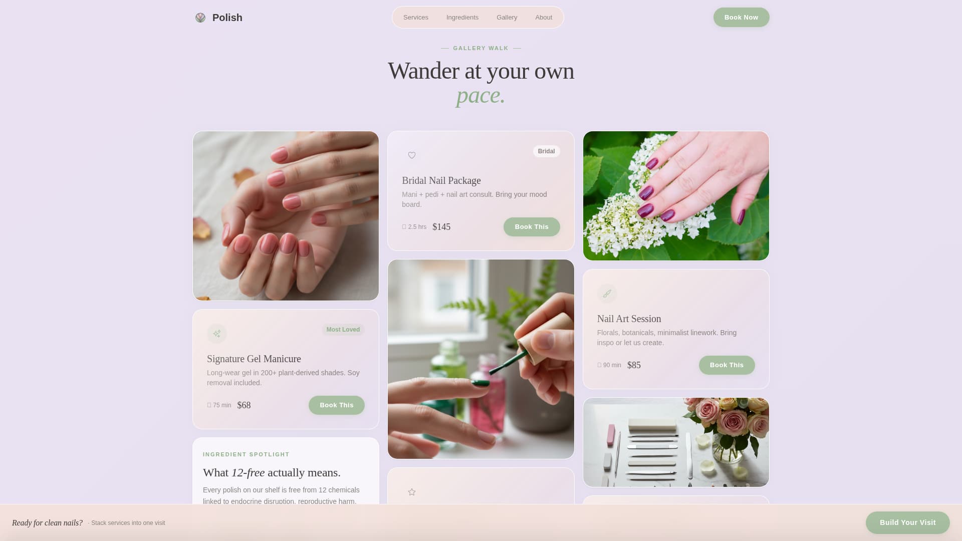 Polish - Radiant Nailsalon Landing Page Template
