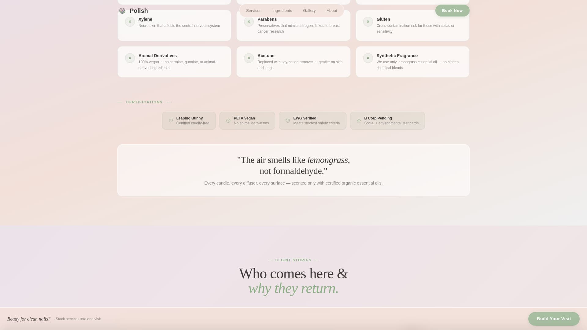 Polish - Radiant Nailsalon Landing Page Template